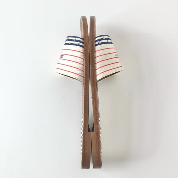 Louis Vuitton Canvas Escale Lock It Mule Flats Slip On Sandals 37 - Picture 5 of 10